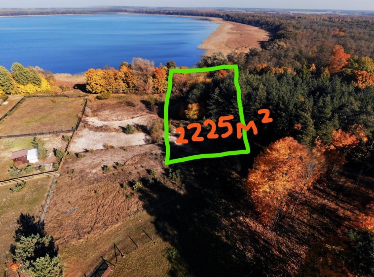Działka 2225 m Mazury na sprzedaż I linia brzegowa 